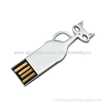 Cat Shape Thumb Drive ESU-C62, 64MB to 32GB Memory Capacity, OEM Orders are WelcomeNew